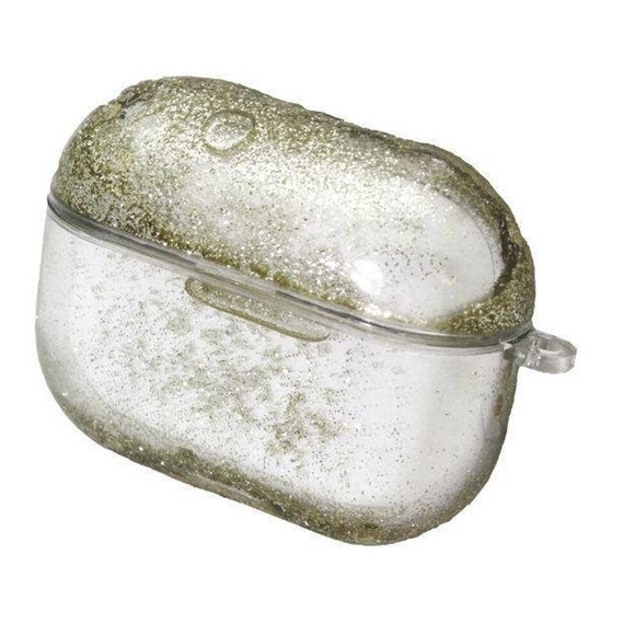 Hard Clear Plastic Glitter Skin AirPods Pro Earbud Case Protector - Picture 1 of 2